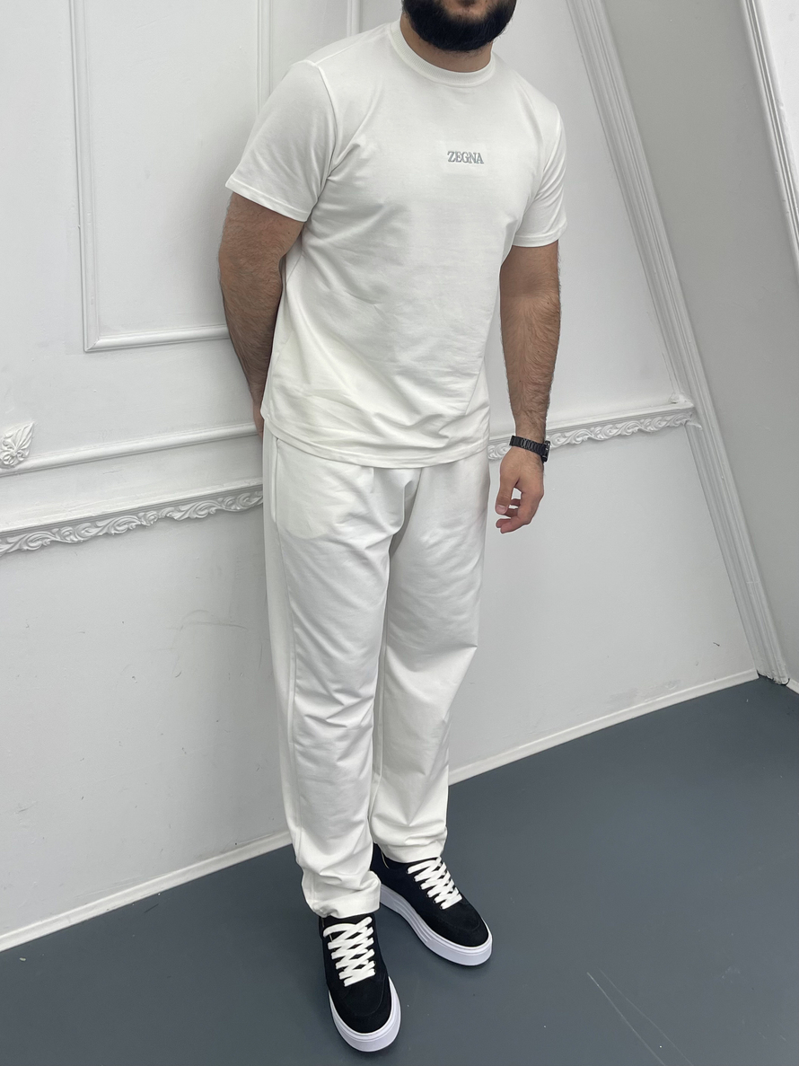 Костюм фут.-штаны Zegna #02-034 (бел.)