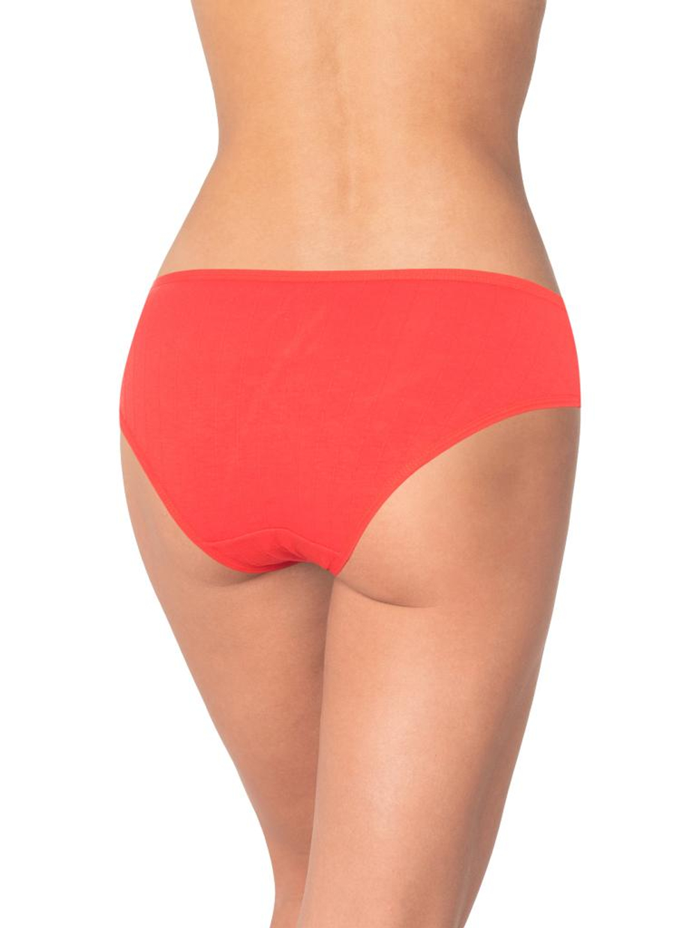 Трусики-слипы с декоративными вставками из кружева (Размер: L) (Цвет: красный)