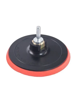 Тарелка опорная 125 мм насадка для дрели и УШМ для АГШК (черепашки) с липучкой и адаптером VIRA