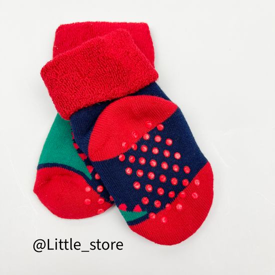 Носочки новогодние махровые "Динозаврики"