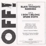 OFF! / First Four EPs (4x7"Vinyl EP)