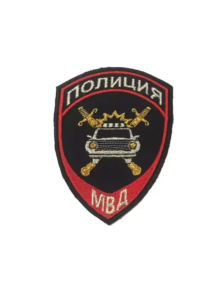 Шеврон Полиция ДПС нового образца вышитый (синий)