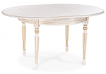 Стол деревянный Woodville Брейзер молочный, золото
