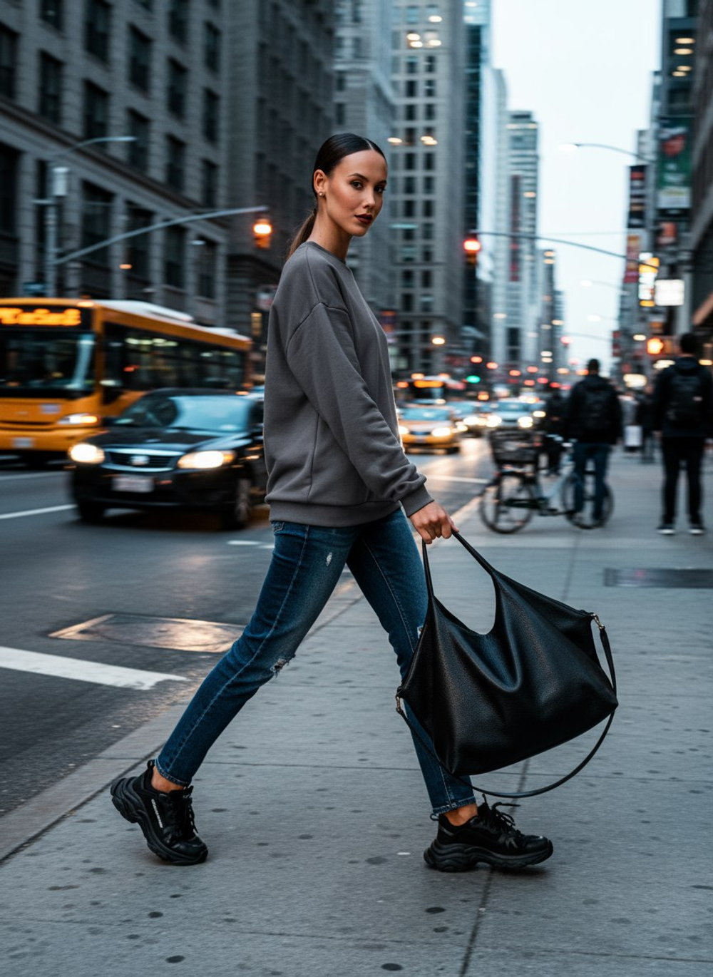 Свитшот женский оверсайз хлопок толстовка