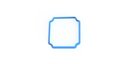 Вырубка для пряника "Рамка №6" 8см