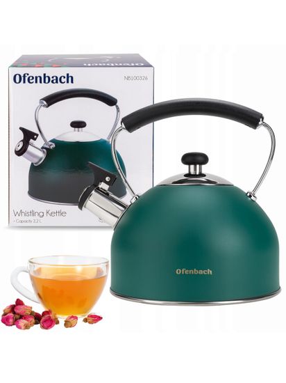 Чайник 2,2 л. из нержавеющей стали со свистком Ofenbach NB 100326