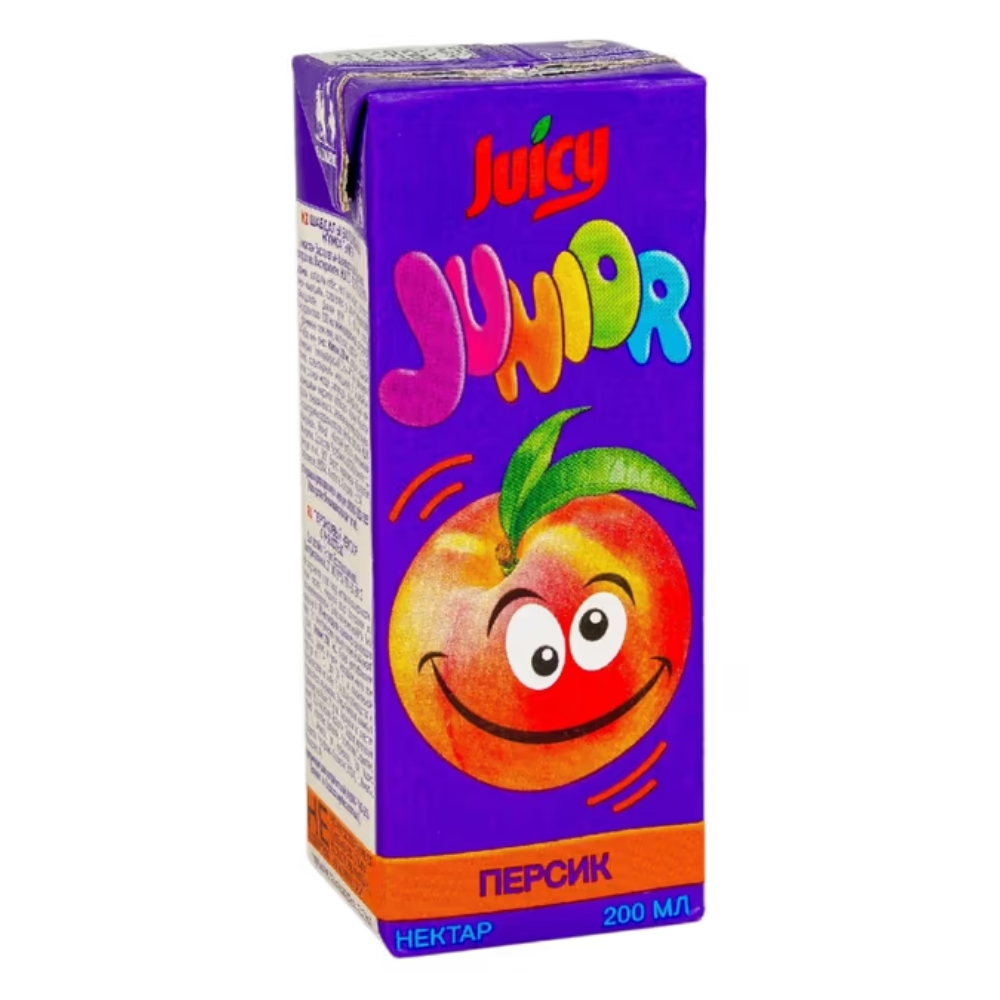 Сок натуральный Junior Персик 200 мл