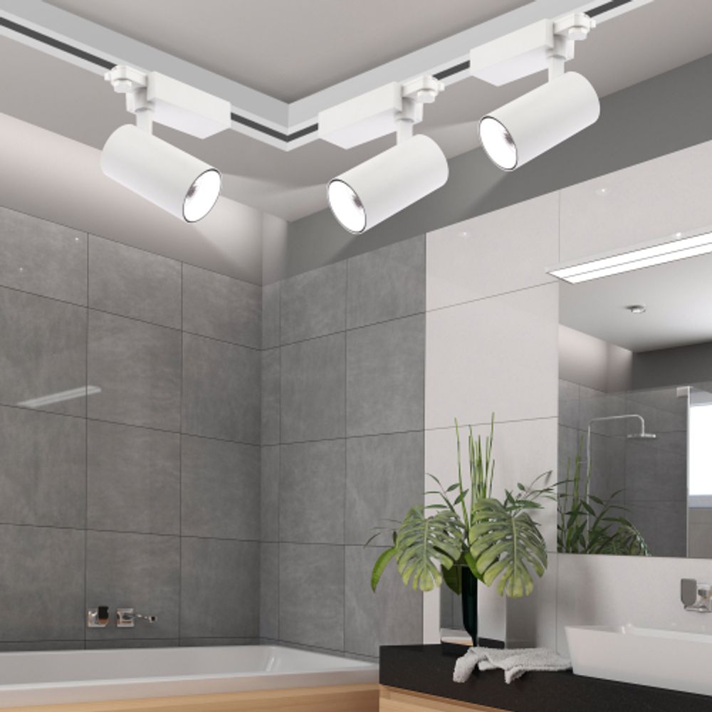 Трековый светильник трехфазный ЭРА SТR-30-36-30K-W30 светодиодный 30Вт 3000K белый