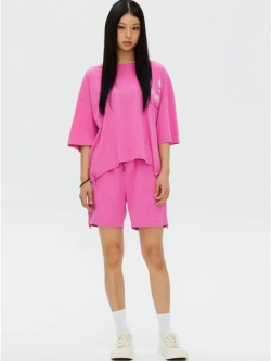 Шорты с блестящим логотипом ladok