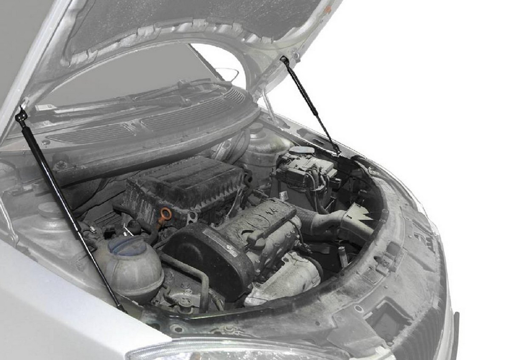 Упоры капота АвтоУпор для Skoda Fabia II 2007-2014/Roomster 2006-2015, 2 шт., USKFAB012