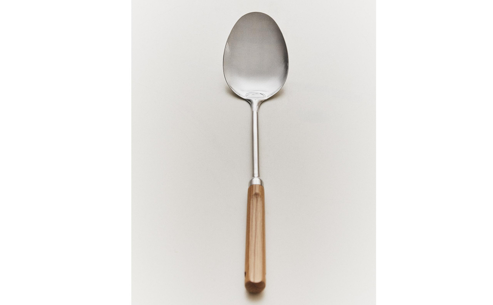 Zara Home кулинарная ложка из нержавеющей стали, цвет коричневый, 35.5 см