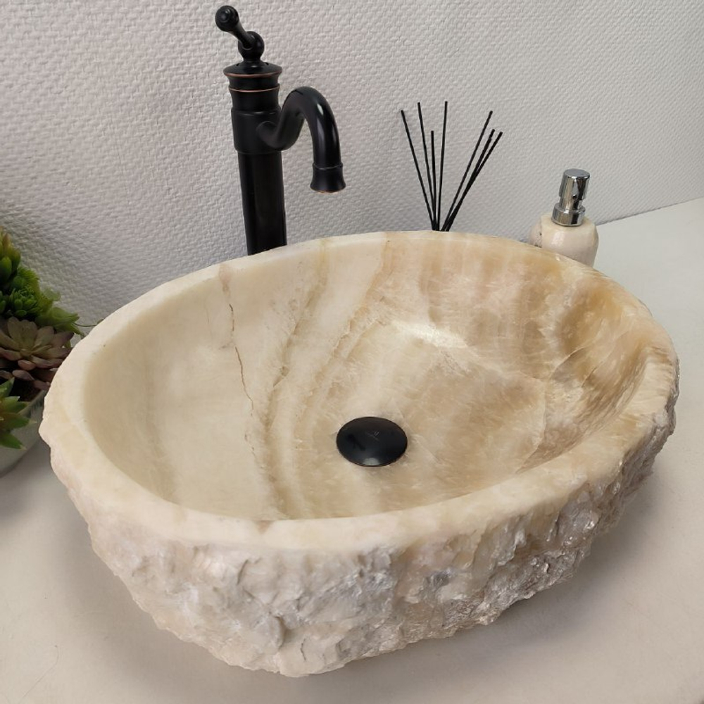 Раковина из оникса Erozy White EO-62194 52*41*15 0104
