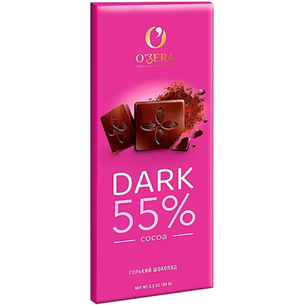 Шоколад Ozera Dark 55% горький 90 гр