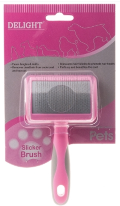 Пуходерка DeLIGHT ROSE пластик мягкий корд малая 36821SR