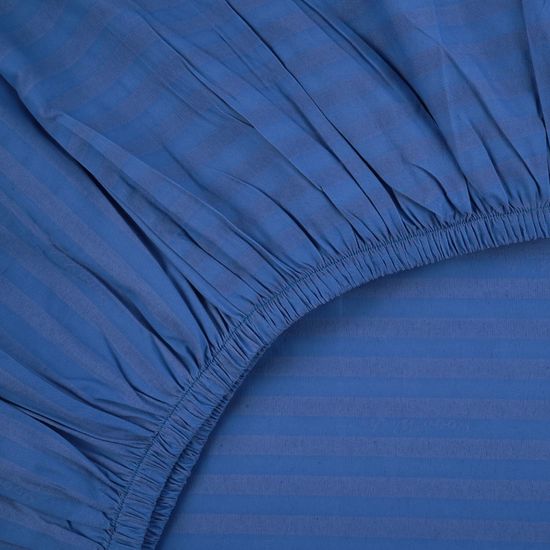 Простыня на резинке Indigo, 120x200х30, страйп полисатин DOMTEKC