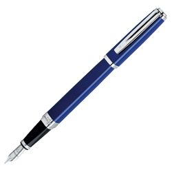 Waterman Exception Slim Blue ST перо золото 18Ct F (S0637090)