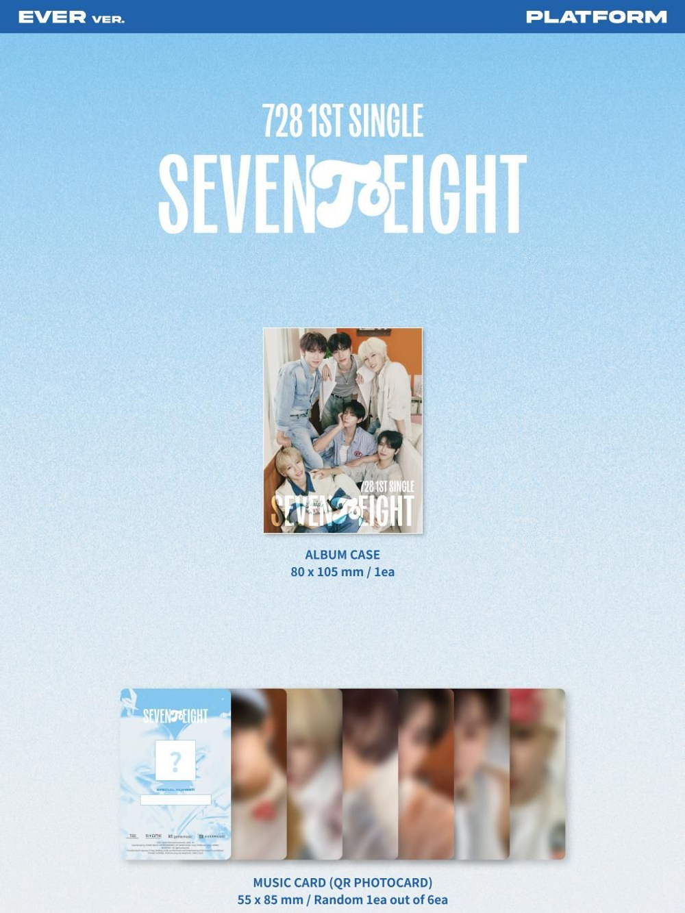 Альбом SEVENTOEIGHT - SEVENTOEIGHT 1st Single Album EVER Version