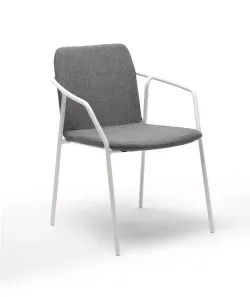 "Марокко" стул из текстилена nanotex, алюминиевый каркас, цвет серый