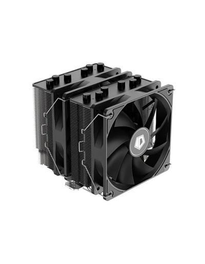 Cooler ID-Cooling SE-206-XT LGA20XX/1700/1200/115X/AM5/AM4 (8шт/кор, TDP 250W, PWM, черный, 6 тепл.трубок + медная база, 2 x FAN 120mm) RET