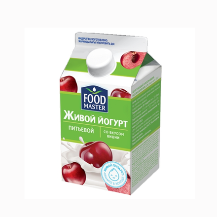 Питьевой йогурт Food Master Вишня 450 гр