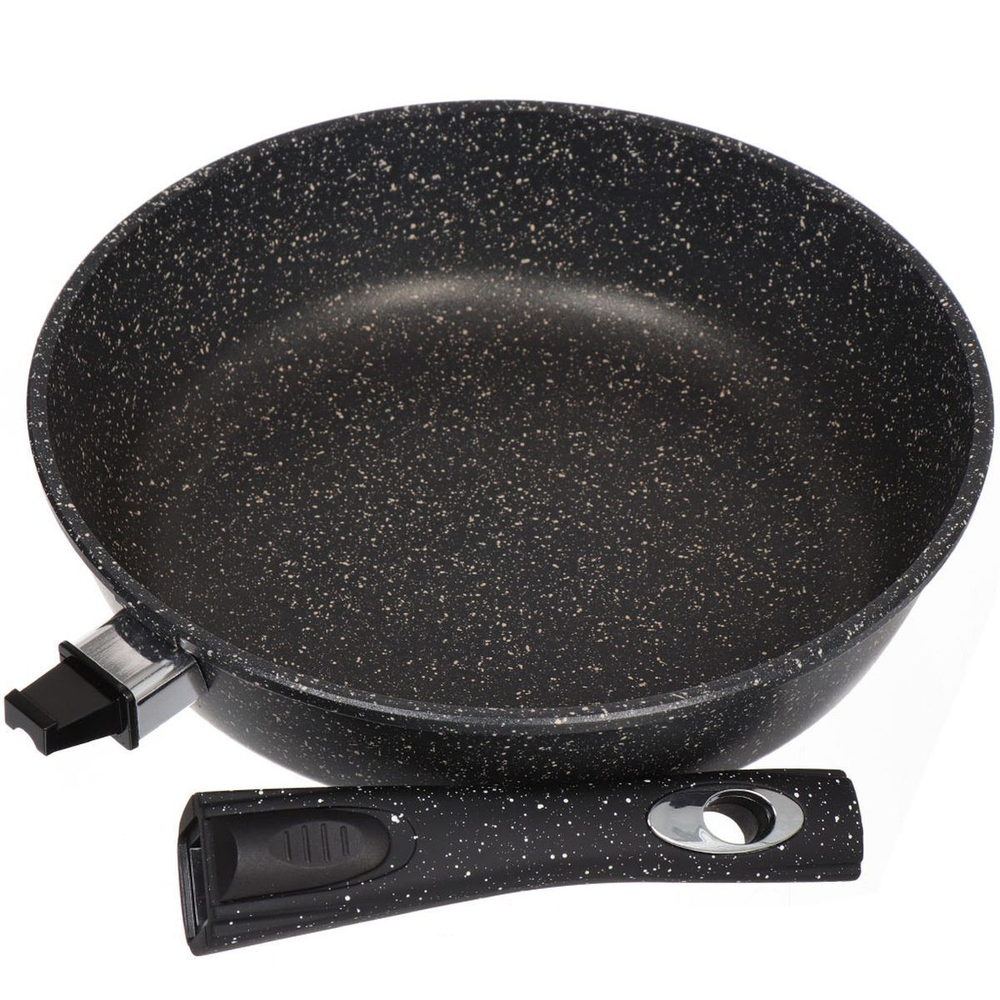 Сковорода алюминий, 26 см, антиприг, Горница, Гранит, с2654аг, с крыш, съем руч