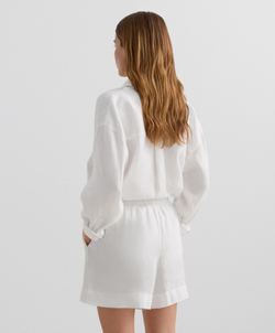 Oysho Шорты-бермуды из 100% льна, белый