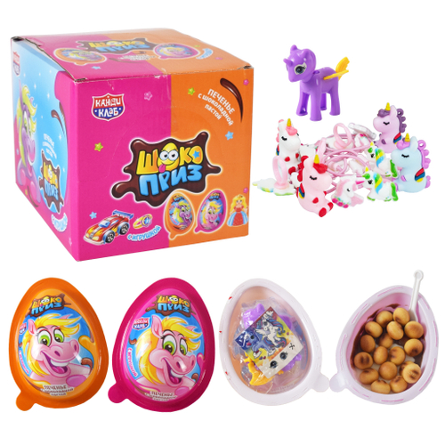 Печенье с шоколадной пастой и игрушкой ШОКОПРИЗ (с изображением лошадки) 15гр*24шт*12 блоков