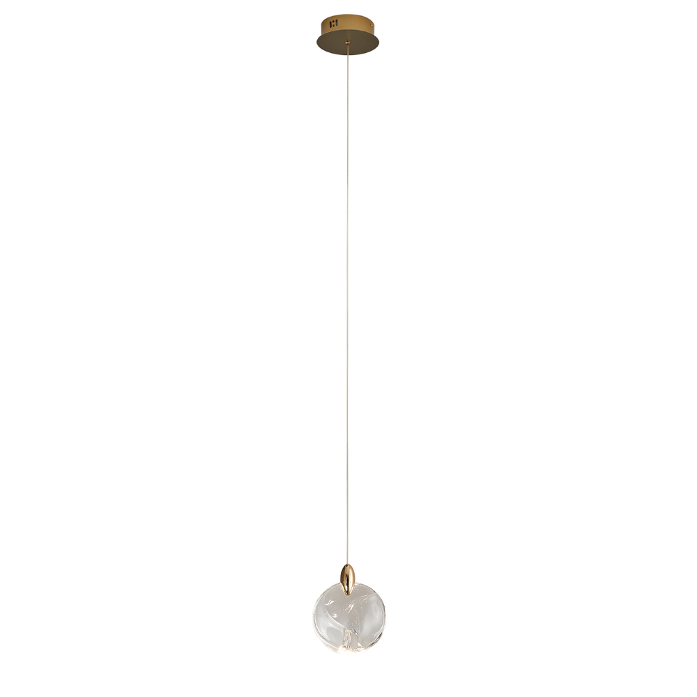 Подвесной светильник OD2440-1 gold/clear