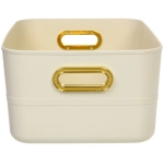 Корзина для хранения «ОКСФОРД», цвет молочный, 35*26.5*16.1см