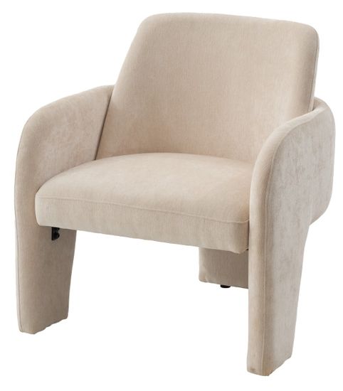 Кресло CUBE AT5139-09 Св. бежевый, ткань/каркас металл в тканевой обивке AT5139-09