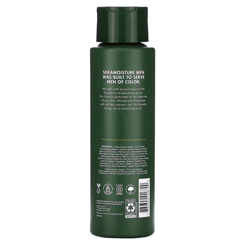 SheaMoisture, Отшелушивающее гель для душа для мужчин, гималайская соль и вулканический пепел Чеджу, 444 мл (15 жидк. унц.)