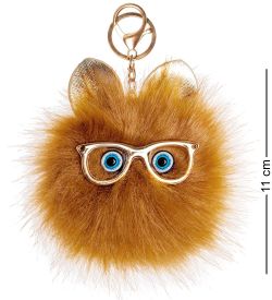 ЯЛ-13-41/ 9 Брелок «Котенок-пушистик» темно-бежевый