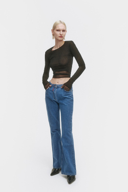 Джинсы женские bootcut синие Woman Jeans Bootcut Dark blue