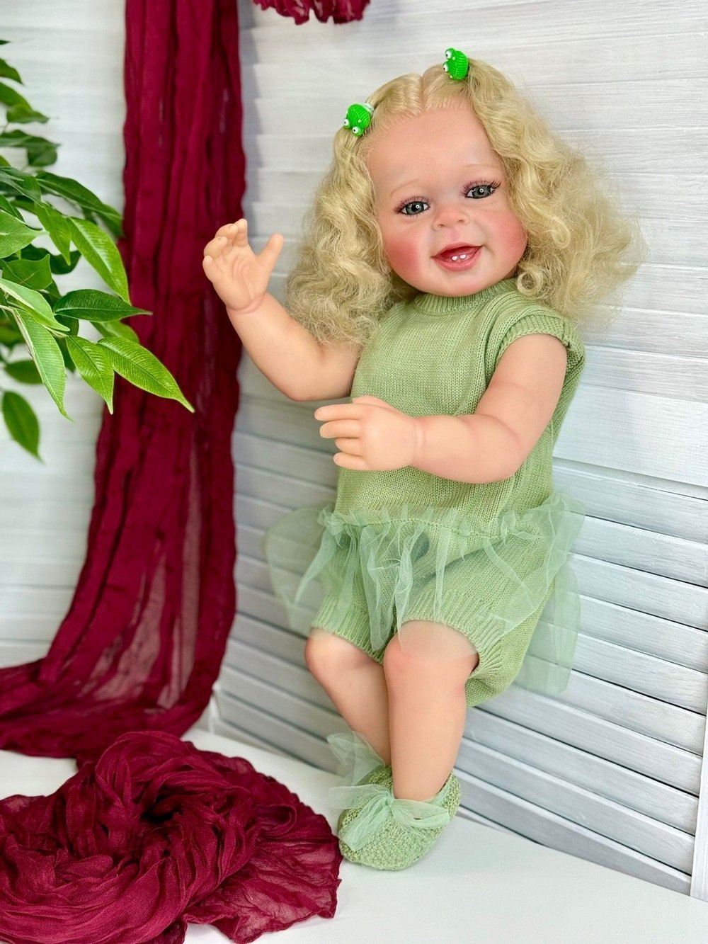 Кукла Реборн виниловая 55см (FA-037A1)