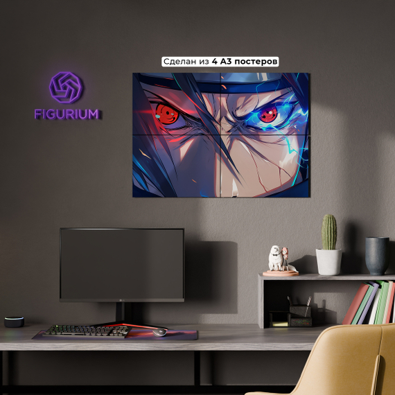 Постер Sasuke sharingan eyes - Naruto