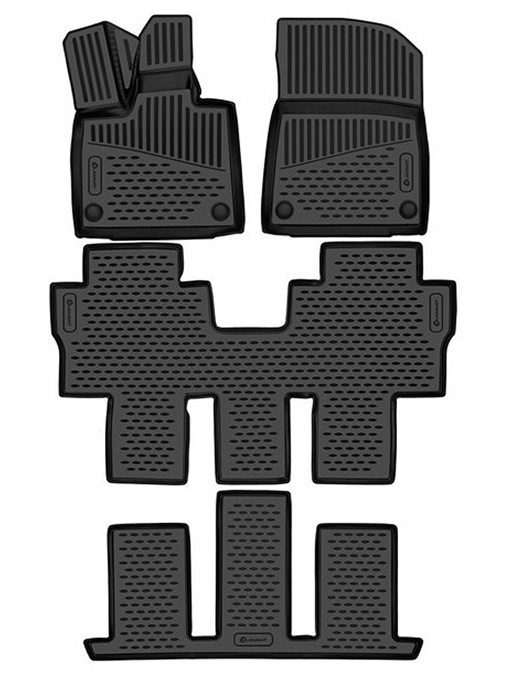 Коврики в салон для VOYAH Dream Phev 2023 - 4шт. (полиуретан) ELEMENT3DAN0590210K