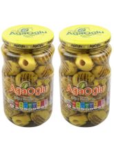 Оливки зеленые AgaOglu на гриле 370 г x 2 шт