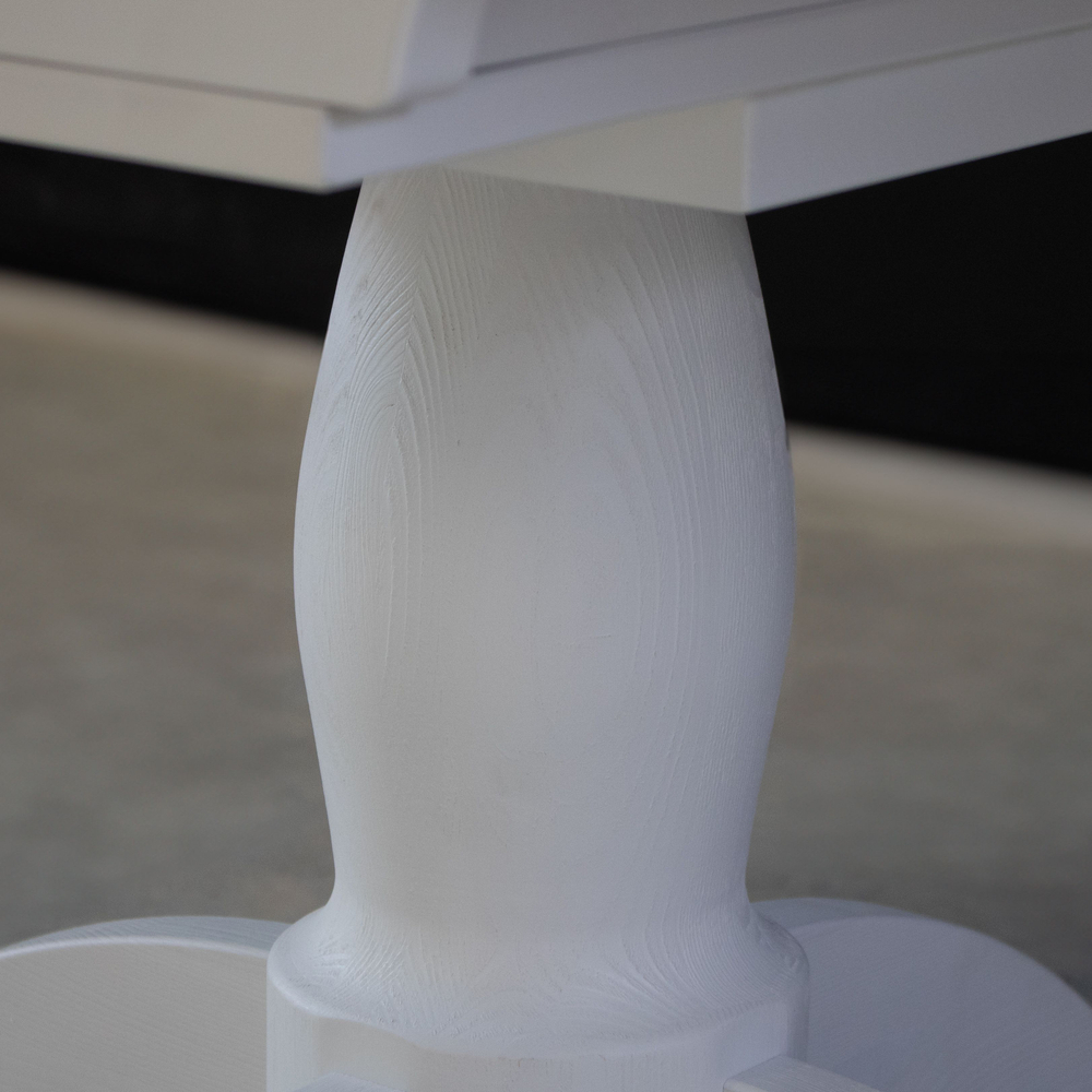 Стол кухонный, 120х80, Итан, раздвижной, обеденный, круглый, деревянный, белый, Dipriz