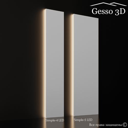 Гипсовая панель Simple-5 LED