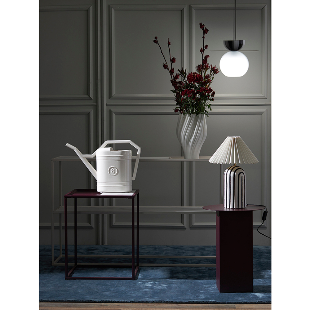 Светильник настольный stripel, D30х44 см, черный/белый