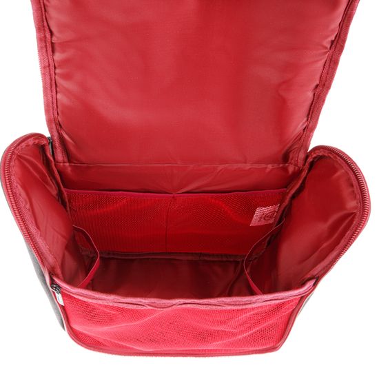 Несессер Torber, дорожный, чёрный/бордовый, полиэстер 300D ткань катионик, 27 х 22 х 11см