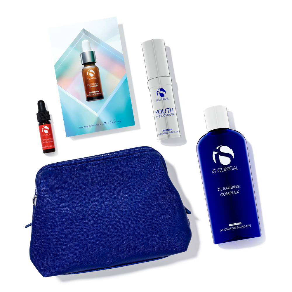 iS Clinical Набор по уходу вокруг глаз Illuminating Eyes Collection 180мл + 3,75 мл +15 гр