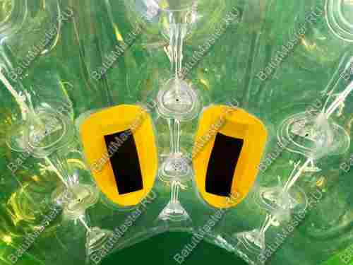 Бампербол «Желто-прозрачный» ПВХ, диаметр 1 м