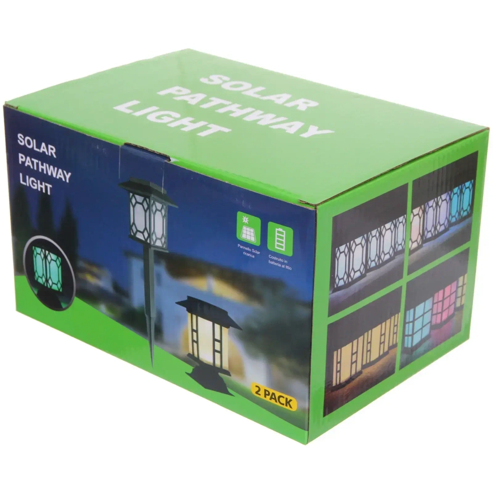 Фонарь садовый «Световой поток» 19,5*13,5 см (h-40 см), на солнечной батарее (свечение теплый белый) 9 LED