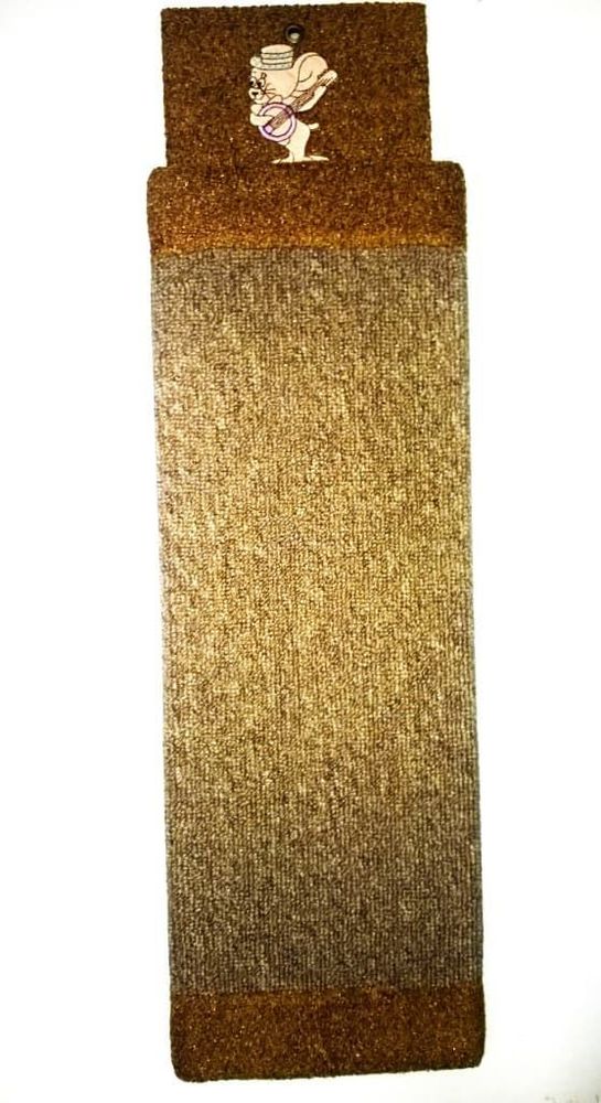 Когтеточка с аппликацией, плоская, ковролин, 21х40см