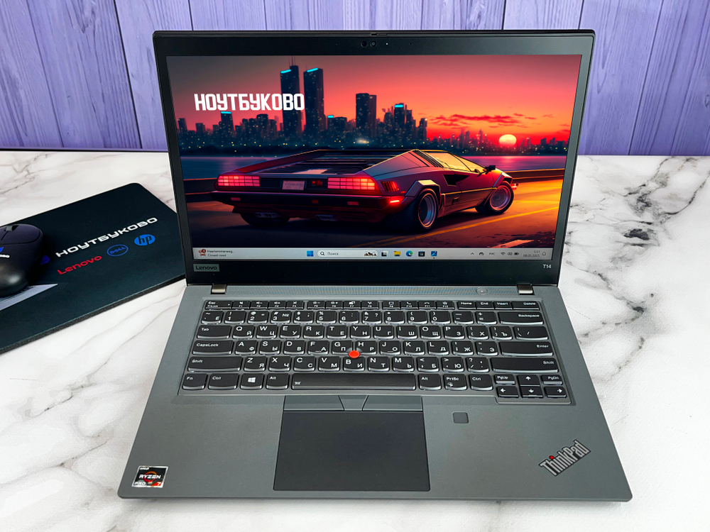 Ноутбук Lenovo ThinkPad T14 Gen 2, AMD Ryzen 7 PRO 5850U 14" 1920х1080 FullHD IРS Touch, серый
