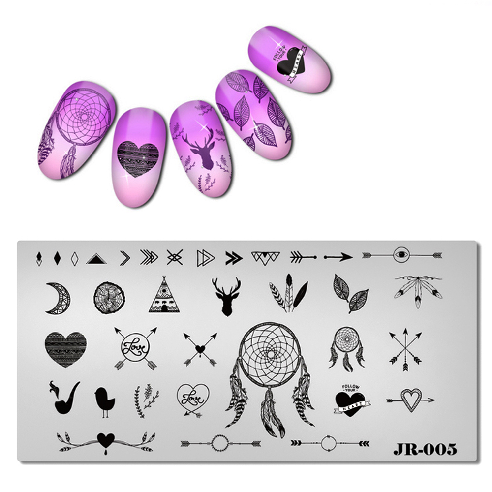 Пластина для стемпинга JR005