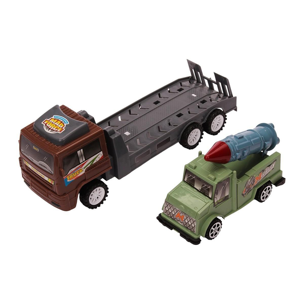 Автовоз Военный ин. +машина, ПК 188-12