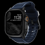 Ремешок Nomad Rugged Band для Apple Watch 42/44/45/49мм, Black/Atlantic Blue (NM01295785)