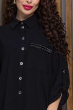 Рубашка Лиссабон (черная) Б13261-7М LT Collection